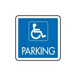 Panneau Parking handicapés