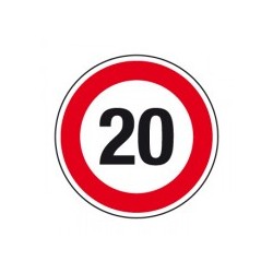 Panneau vitesse limitée à 20