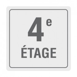 Pictogramme aluminium 4ème...